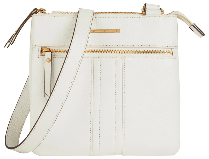 Geox Women's D Artemidia A Bag, White, cm 23 x 4 x 22