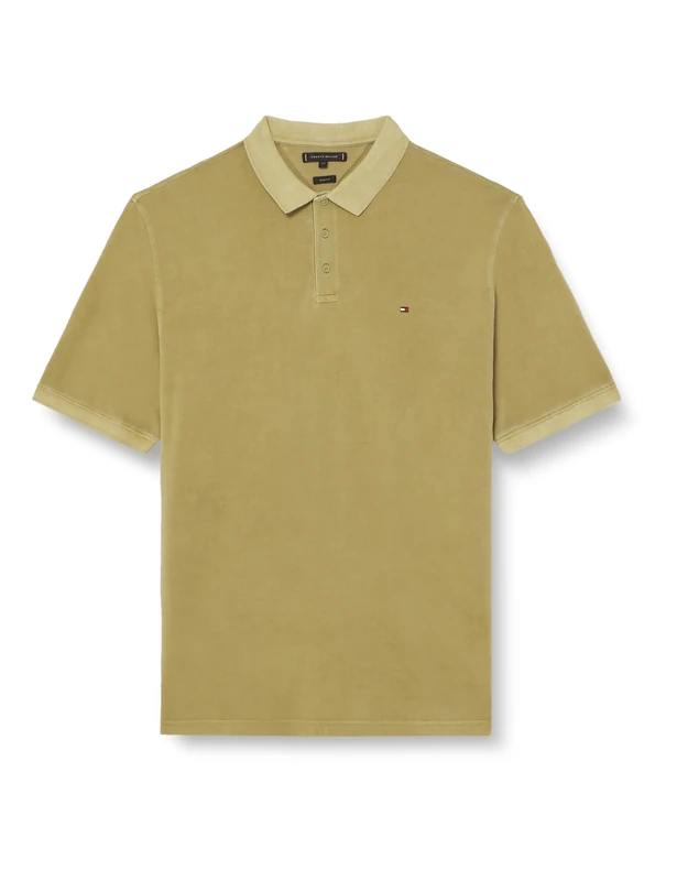 Tommy Hilfiger Men Bt - Garment Dye Reg Polo S/S Polos, Green, XXL