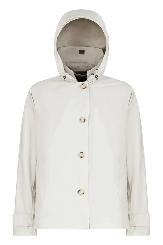 Geox Women's W Anyweco Parka Jacket, Moonbeam, XS