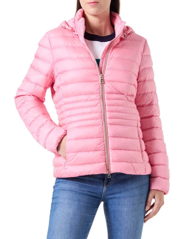 Geox Women's W Jaysen Hood Jacket, Flamingo Pink, XS