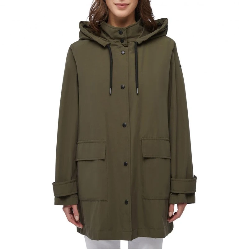 Geox Women's W Ilde Parka Jacket, Winter Moss, XS