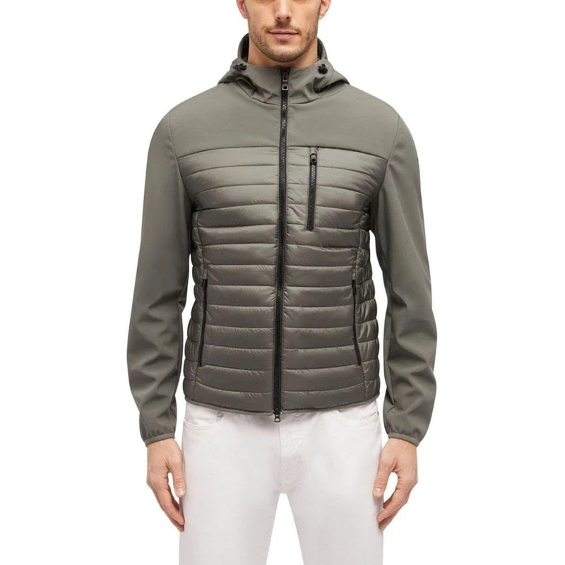 Geox Men's M Sapienza Hood Jacket, Sharkskin/Sharkskin, 48 - Image 1