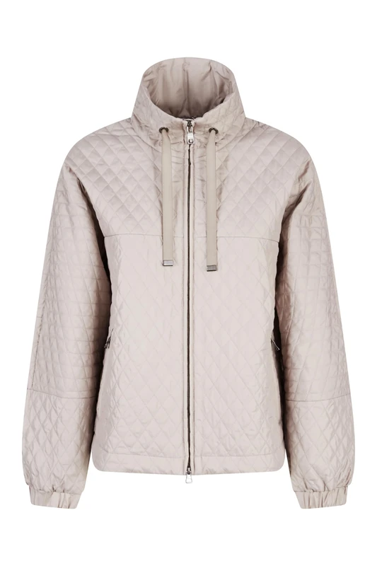 Geox Women's W Meleda Short Jacket, Simply Taupe, XS