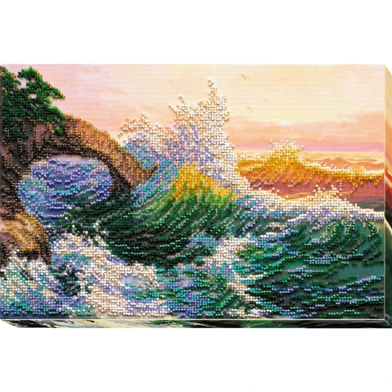 Abris Art AB-574 Pearl Stitch Embroidery Set, Cotton, Multi-Colour, 21 x 19 cm - Image 1