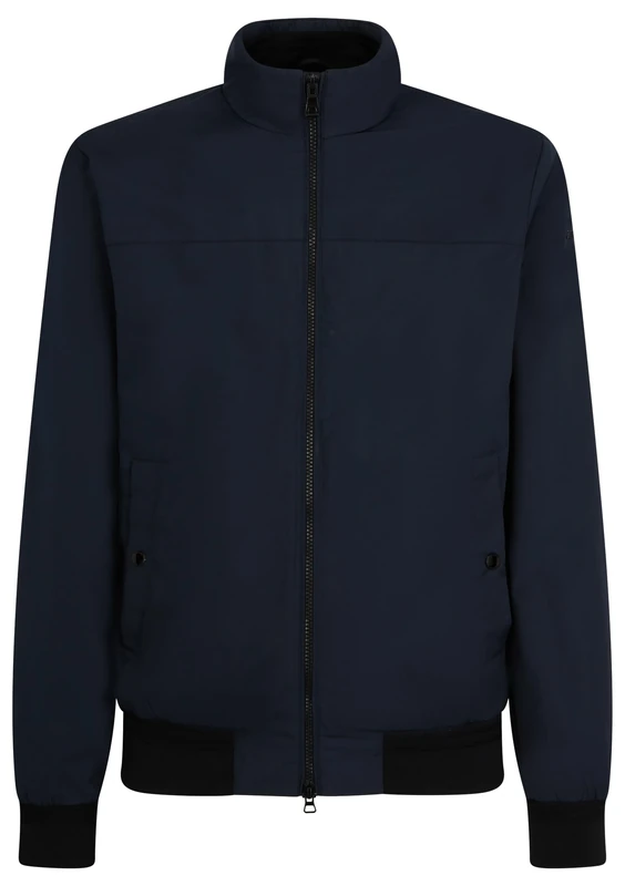 Geox Men's M VINCIT Jacket Black/Blue Nights_56, Black/blue nights, 56