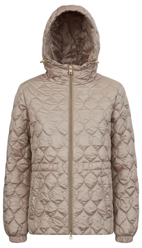 Geox Women's W Myluse Parka Jacket, Simply Taupe, 44