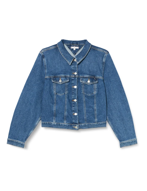 Tommy Hilfiger Women's CRV DNM SLIM JACKET MEL Mel 52