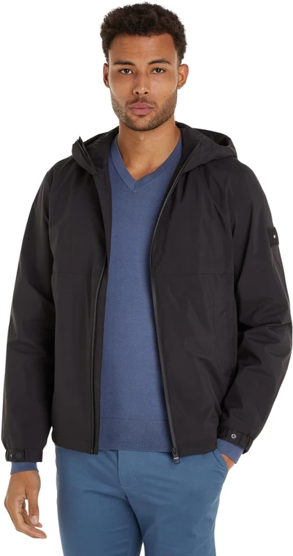 Tommy Hilfiger Men's Portland Hooded Jacket - Black, S