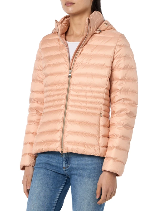 Geox Women's W Jaysen Hood Jacket, Cameo Rose, 44