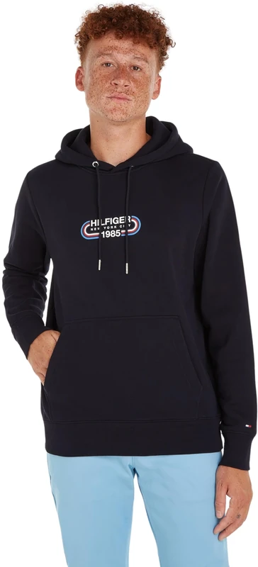 Tommy Hilfiger Men's HILFIGER TRACK GRAPHIC HOODY Desert Sky S