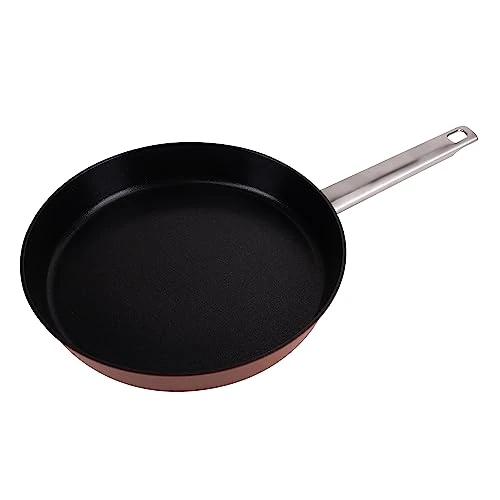 San Ignacio Agros - 30 cm Pan - Made in Forged Aluminium - Whitford Quantanium Interior - Black Coating - Exterior in Terracotta Colour - Induction - Long Mango Lisbon Chapa - Image 1