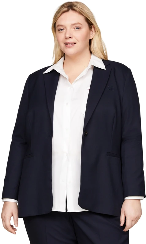 Tommy Hilfiger Women's Elegant Core Blazer - Blue Desert Sky