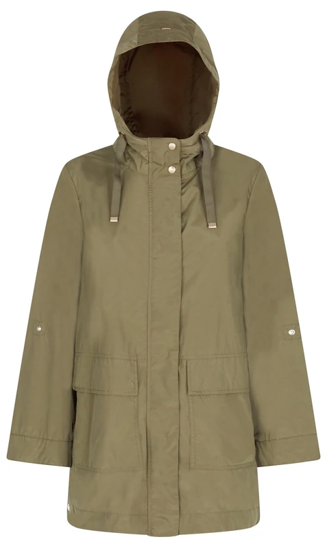 Geox Women's W Dandra Parka Jacket, Burnt Olive, 42