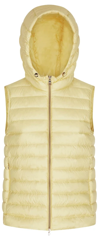 Geox Women's W Jaysen Vest Jacket, Lemon Meringue, 44
