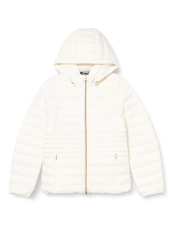 Geox Women's W Jaysen Hood Jacket, hochweiß, 42