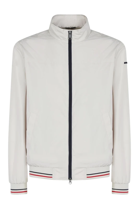 Geox Men's M Jharrod Bomber Jacket, Moonstock/Blue/red, 60