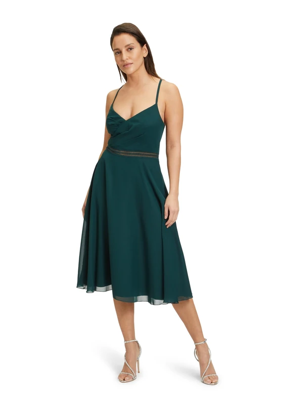 Vera Mont Women's 2552/4500 Dress, Mystic Emerald, 16
