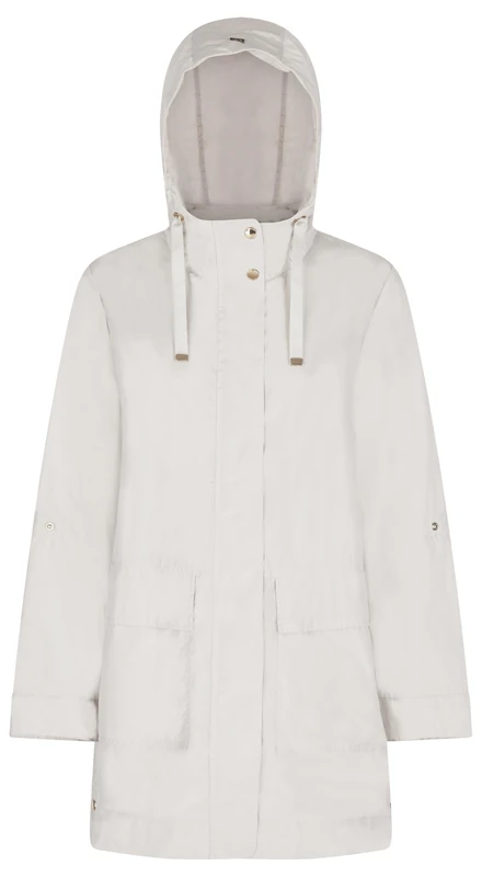 Geox Women's W Dandra Parka Jacket, Moonbeam, XS