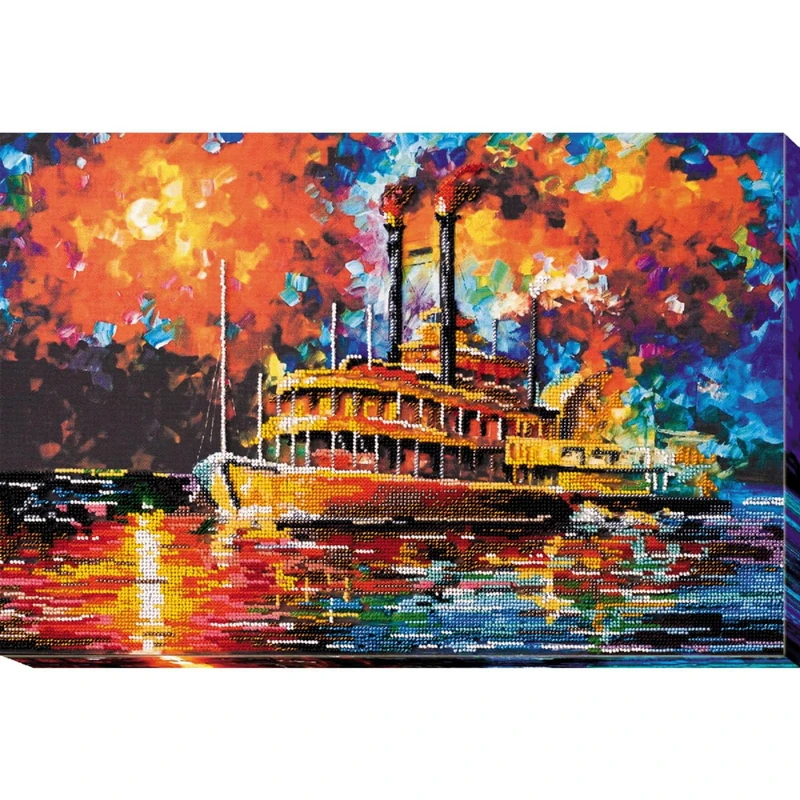 Abris Art Bead Stitch Embroidery kit, Cotton, Multicoloured, 30 x 19 cm
