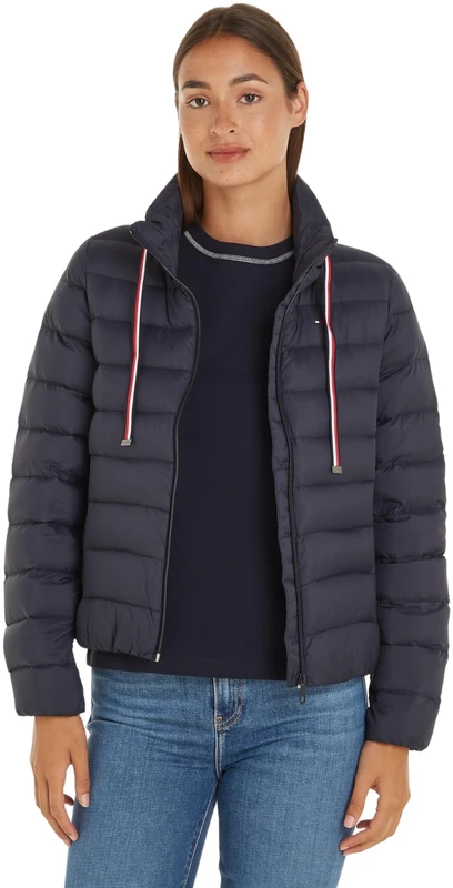 Tommy Hilfiger Women Down-filled Jacket Packable Padded Winter, Blue (Desert Sky), L - Image 1