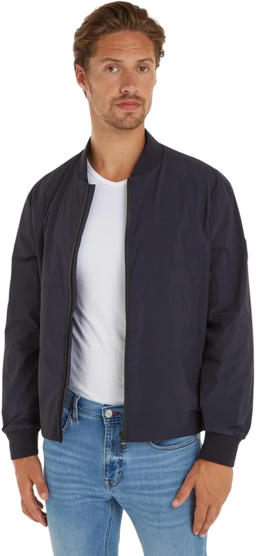 Tommy Hilfiger Men Bomber Jacket Portland for Transition Weather, Blue (Desert Sky), 3XL