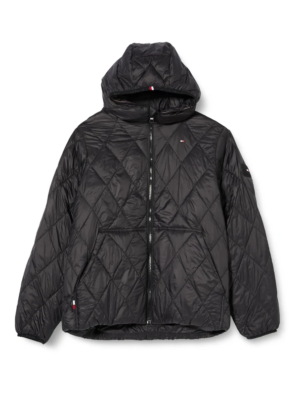 Tommy Hilfiger Men's Cl Hooded Quilted Jacket Mw0mw34953 Woven Jackets, Black (Black), M