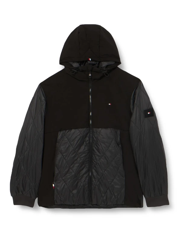Tommy Hilfiger Men's Cl Mix Hooded Jacket Mw0mw34955 Woven Jackets, Black (Black), S