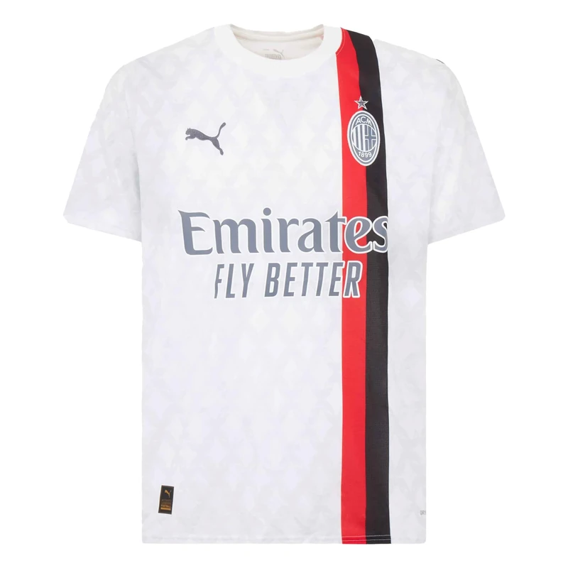 AC Milan - Away Match Shirt, Season 23/24, White, Adult, Unisex, XL