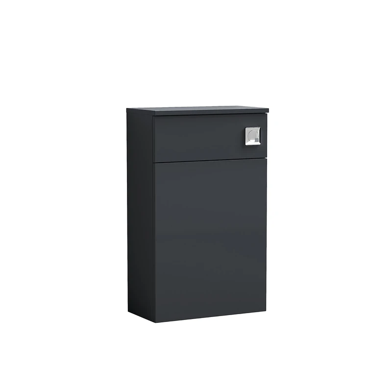 nuie NVF1441 Arno Floor Standing WC Unit (Concealed Cistern Not Included), 500mm, Satin Anthracite