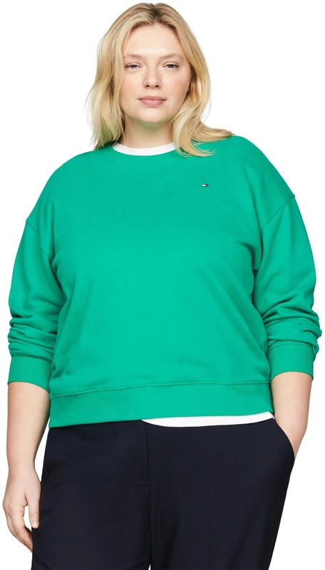 Tommy Hilfiger Women's Curve Mid Core Slim Straight Ankle Length Chinos, Blue (Desert Sky), 20