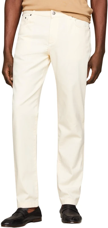 Tommy Hilfiger Men Jeans Denton Stretch, White (Calico), 32W/36L