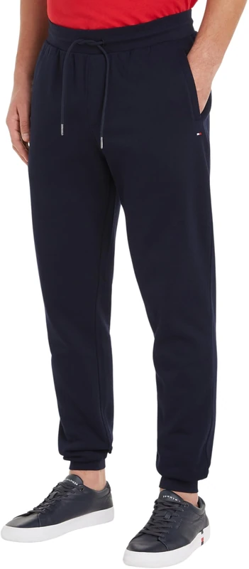 Tommy Hilfiger Men's Flag Logo Joggers, Blue (Desert Sky), XS