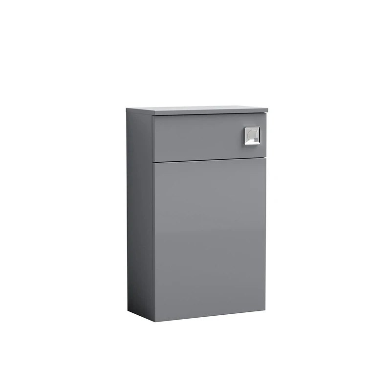nuie NVF2241 Arno Floor Standing WC Unit (Concealed Cistern Not Included), 500mm, Satin Grey