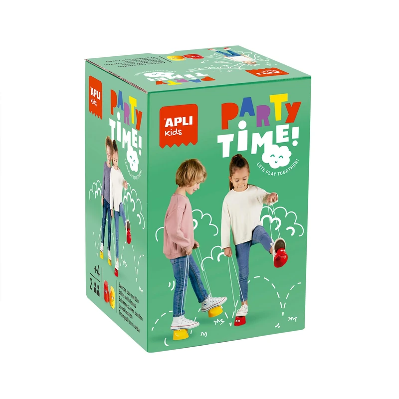 APLI Kids Cord Exhausts Stilts Set - Red and Yellow 19565