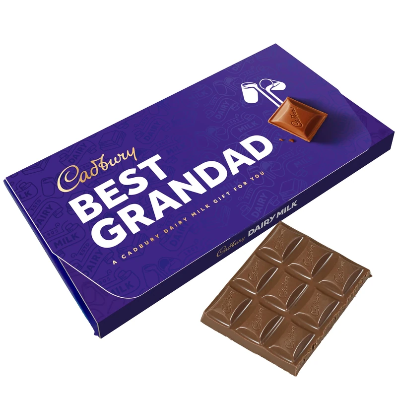 Cadbury Best Grandad Dairy Milk Chocolate Bar With Gift Envelope