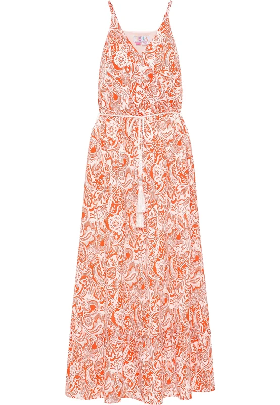 IZIA Women's Kleid Dresses, Rot Weiss, M