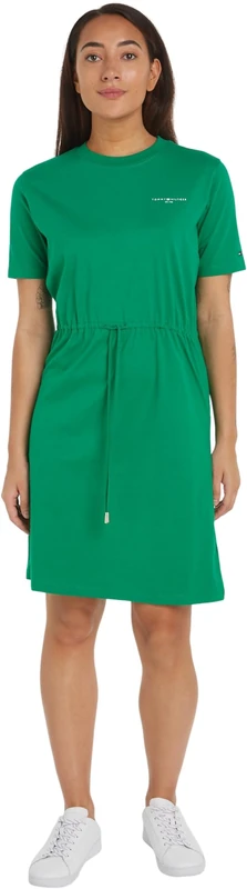 Tommy Hilfiger Women's 1985 REG MINI Corp TEE DRSS SS Olympic Green XXS