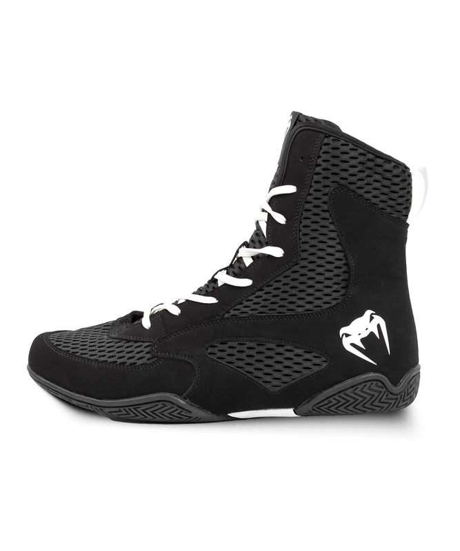 Venum, Contender Boxing Shoes, Men's, 13, Black/White