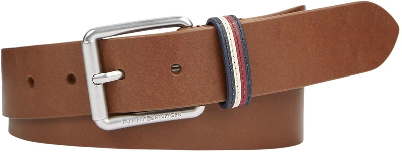 Tommy Hilfiger Men's Casual Seasonal 3.5 Am0am12168 Belts, Brown Tan, 85