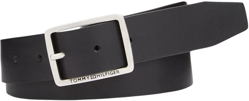 Tommy Hilfiger Men's Jeans Buckle 3.5 Am0am12176 Belts, Black (Black), 110