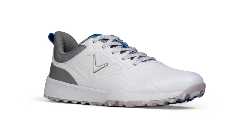 Callaway Mens GTX Golf Shoe, White Grey Blue, 9 UK