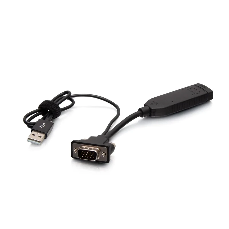 C2G VGA to HDMI® Adapetr - Full HD 1080p VGA to HDMI Dongle - Black - C2G30037