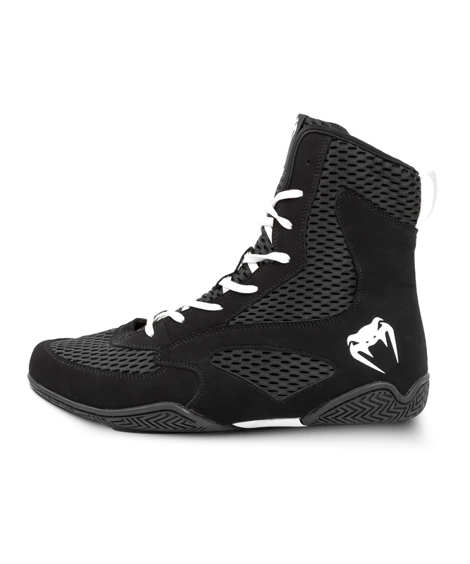 Venum, Contender Boxing Shoes, Men's, 5, Black/White