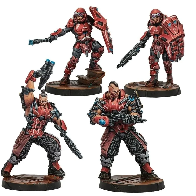 Corvus Belli Infinity: Nomads: Corregidor Fireteam Pack Beta - Unpainted Miniature Compatible with Infinity and Other Tabletop RPG TTRPG - Image 1