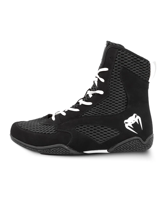 Venum, Contender Boxing Shoes, Men's, 12.5, Black/White