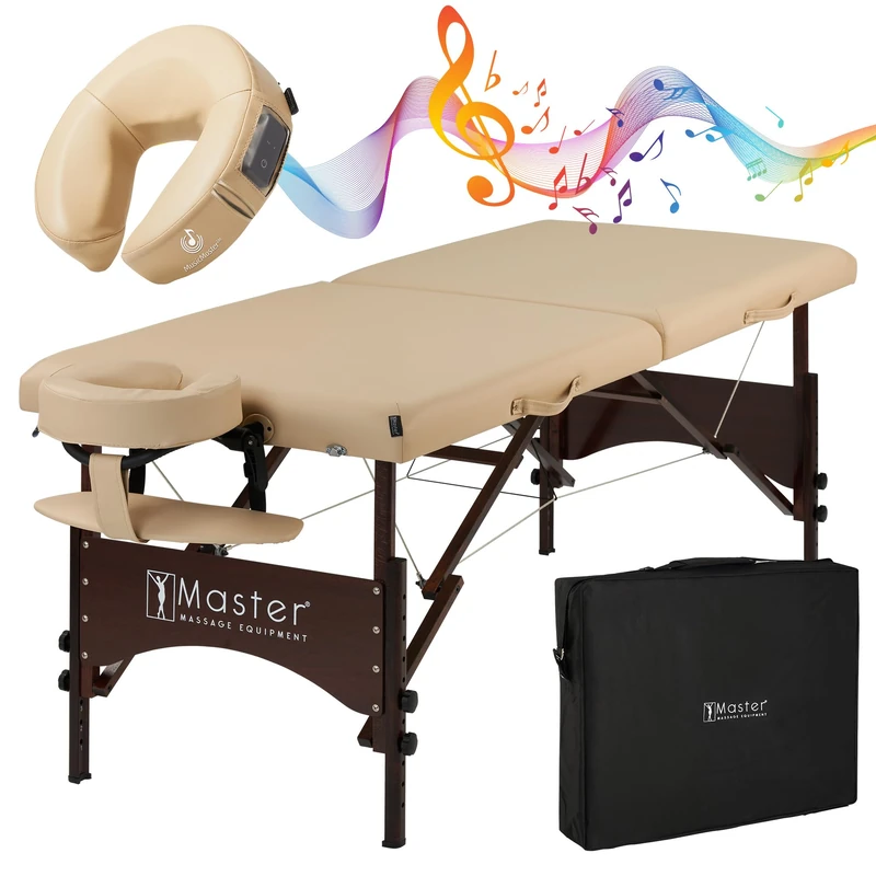 Master Massage Massage Table and face Cushion, Cream, 28 inches
