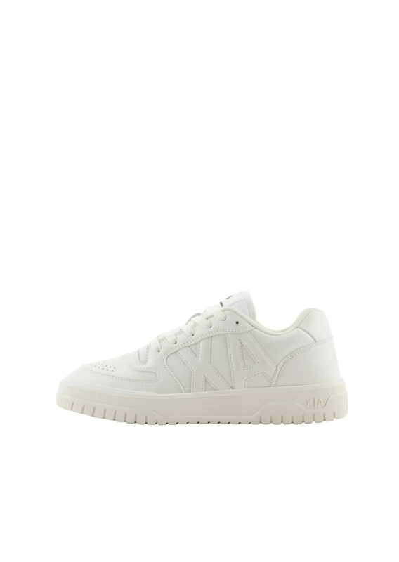 Armani Exchange Women's Duck, Cross-Gender Project, Logo On Tongue Trainers, Off White Off White, 5 UK