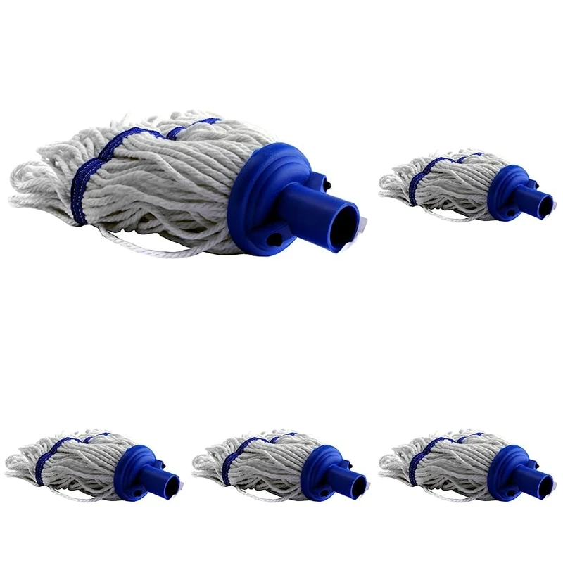 Contico CNT00707 200 g Mop Head Screws on Handle, Pack of 5, Blue