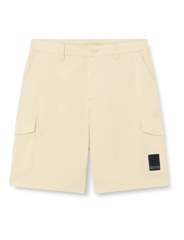 Armani Exchange Men's Milano Edition, Cargo Shorts, Fog, 30