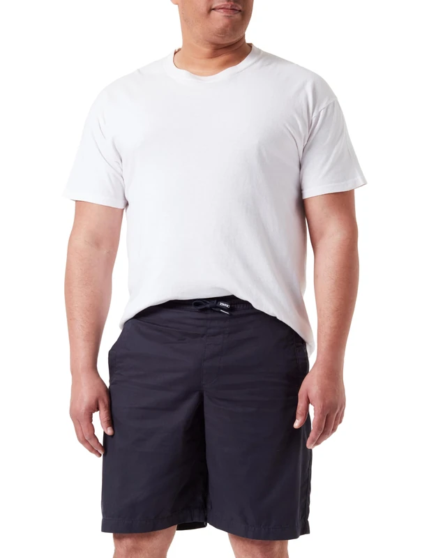 Armani Exchange Men's Digital Desert, Logo Laces Shorts, Navy, 36